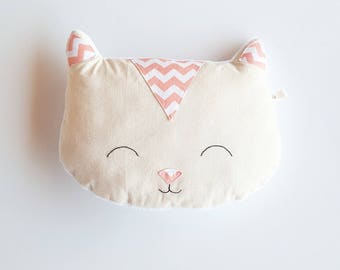 Cat head pillow | Etsy