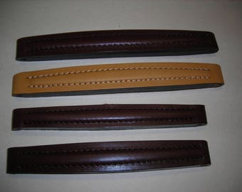 Handle for bag vintage leather doctor bag.