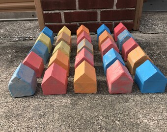 Set of 25 Ceramic houses