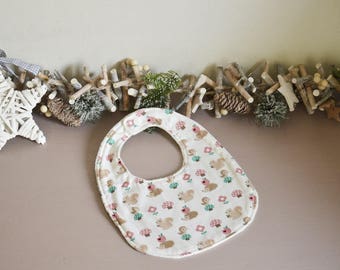 Cotton and Terry cloth bib