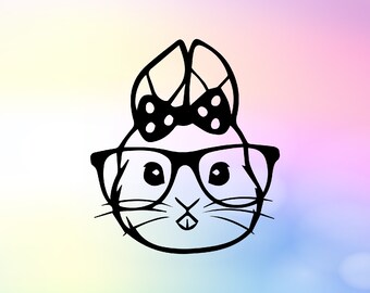 Download Easter bunny face boy bunny girl bunny SVG PNG Jpg clipart cut