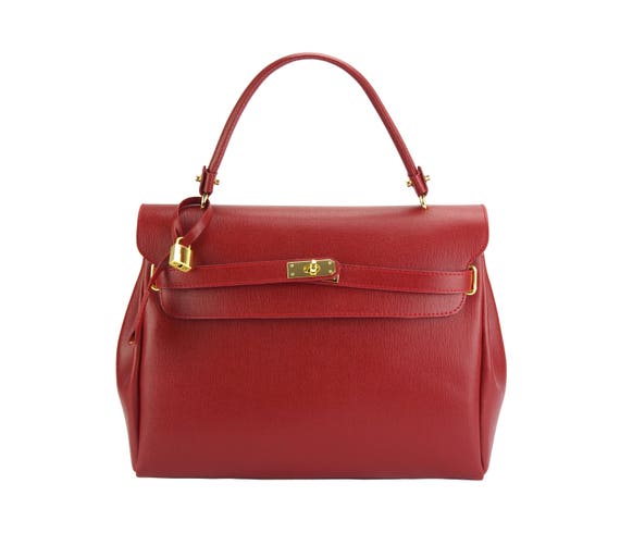 red handle bag