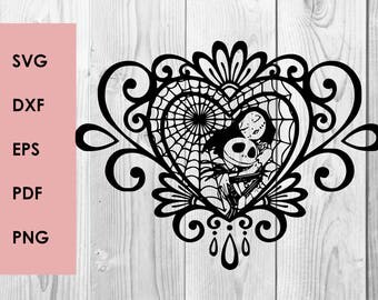 Nightmare before christmas SVG DXF PNG cutting file, Printable, T-shirt Design, Scrapbooking Clipart