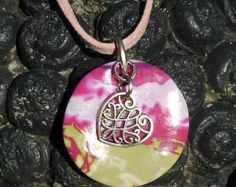 Mimis - polymer clay sweet heart pendant