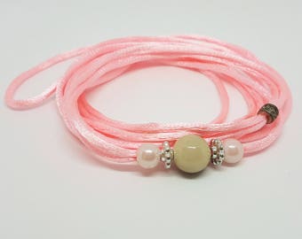 Handmade Dog Show Collar - PINK 003