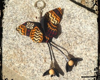 Origami Butterfly "keur cowrie" bag charm