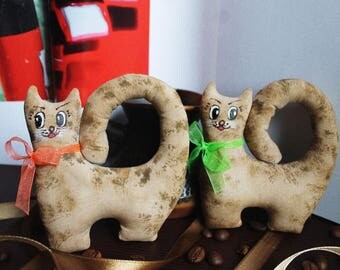 Cat, doll, kitten, toy, friend, кот, кошка, котята, coffe, arome, чердачная кукла, vintage