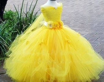 Princess Flower Girl Tutu Dress, Bridesmade dress, Birthday Party Dress
