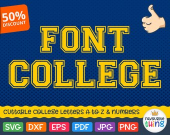 Varsity Font SVG Cheerleader Monogram Svg Sport Alphabet Svg College Letters Svg Varsity Number Svg Silhouette Studio Cricut Svg Dxf Png Eps