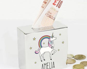 unicorn magical personalised word art print free uk pp