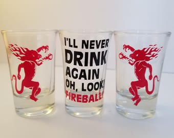 Fireball Shotclass Fireball whiskey | Etsy