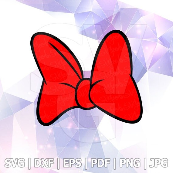 Download Minnie Mouse Red Pink Bows Layered SVG DXF EPS Vector ...