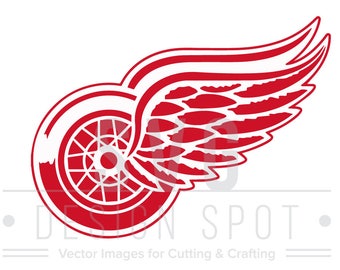 Download Red wings logo svg | Etsy