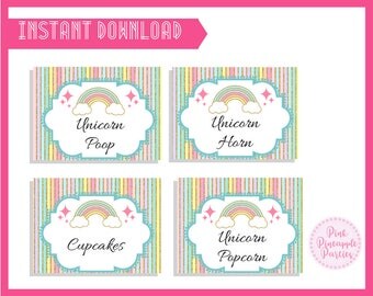 Unicorn poop label | Etsy