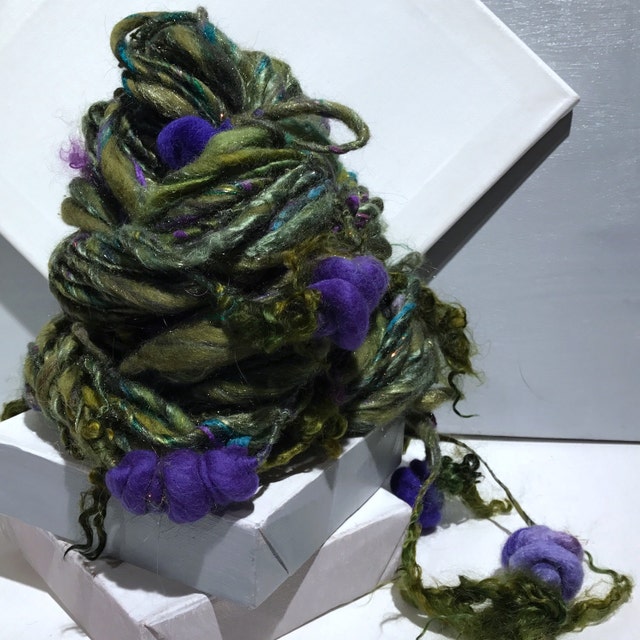 Yarn Spinning fiber Felting Wool Fiber Art Batts by wildethyme