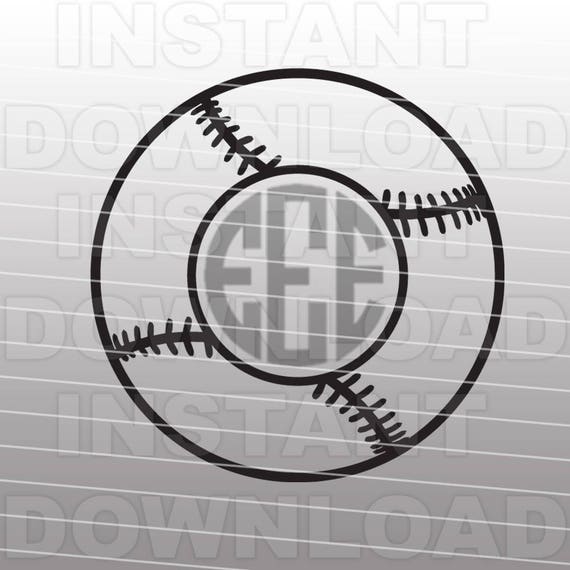 Download Baseball Monogram SVG File Cutting Template-Clip Art for