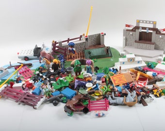 CK LOT PLAYMOBIL Vintage Soldat Nordiste Western Canon Fort Bravo