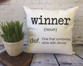 definition cover pillow gift lover Wine   Etsy