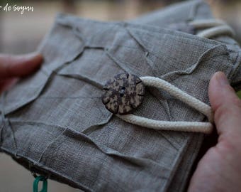 needle case needle holder Circular knitting needle case circular needle organizer in rustic autumn linen Splash Pad Party 2017