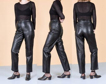 Leather pants | Etsy