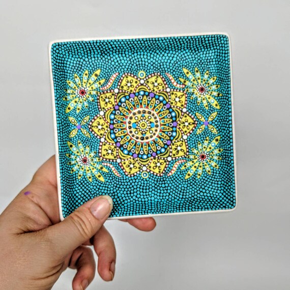 Trinket dish hand painted trinket dish