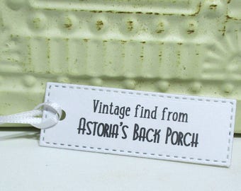 Vintage Tags - Set of 20 - Personalized - Store tags - Hang tags
