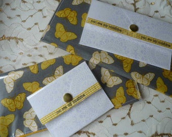 vinyl tract holder service organizer yellow and gray butterfly magazine holder field service - Field Service Organizer vinyl tract holder service organizer yellow and gray butterfly magazine holder field service - Field Service Organizer