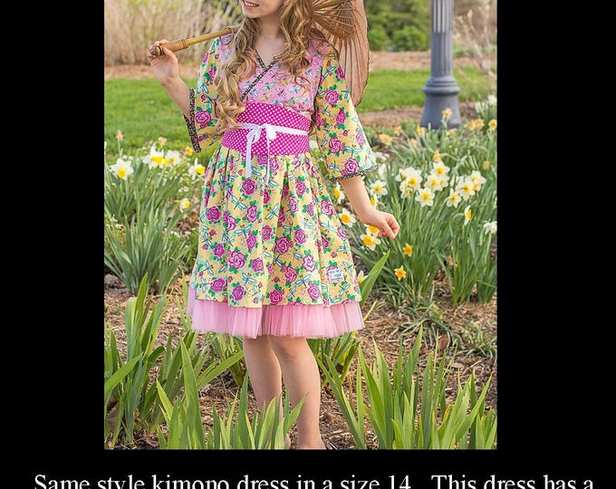 Big Sister Dress - Little Sister Dress - Tea Party Dress - Girls Fall Dress - Toddler Thanksgiving Dress - Little Girl Sizes 2T to 14 years