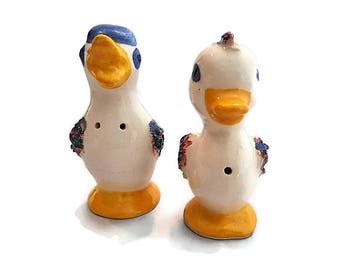 Duck Salt and Pepper Shakers Vintage 1960's