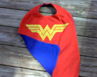 Wonder Woman Cape/ Wonder Woman Costume/ Toddler Wonder Woman Cape/ Toddler Wonder Woman Costume/ Wonder Woman/ Capes/ Superhero Capes/ Girl