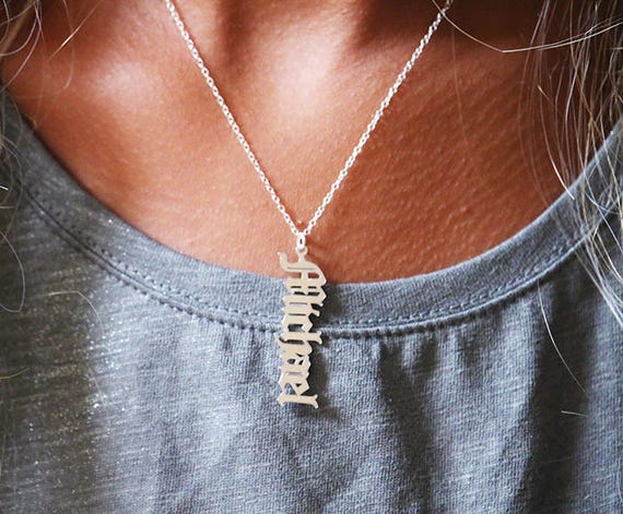 vertical-old-english-style-name-necklace-sterling-silver-or