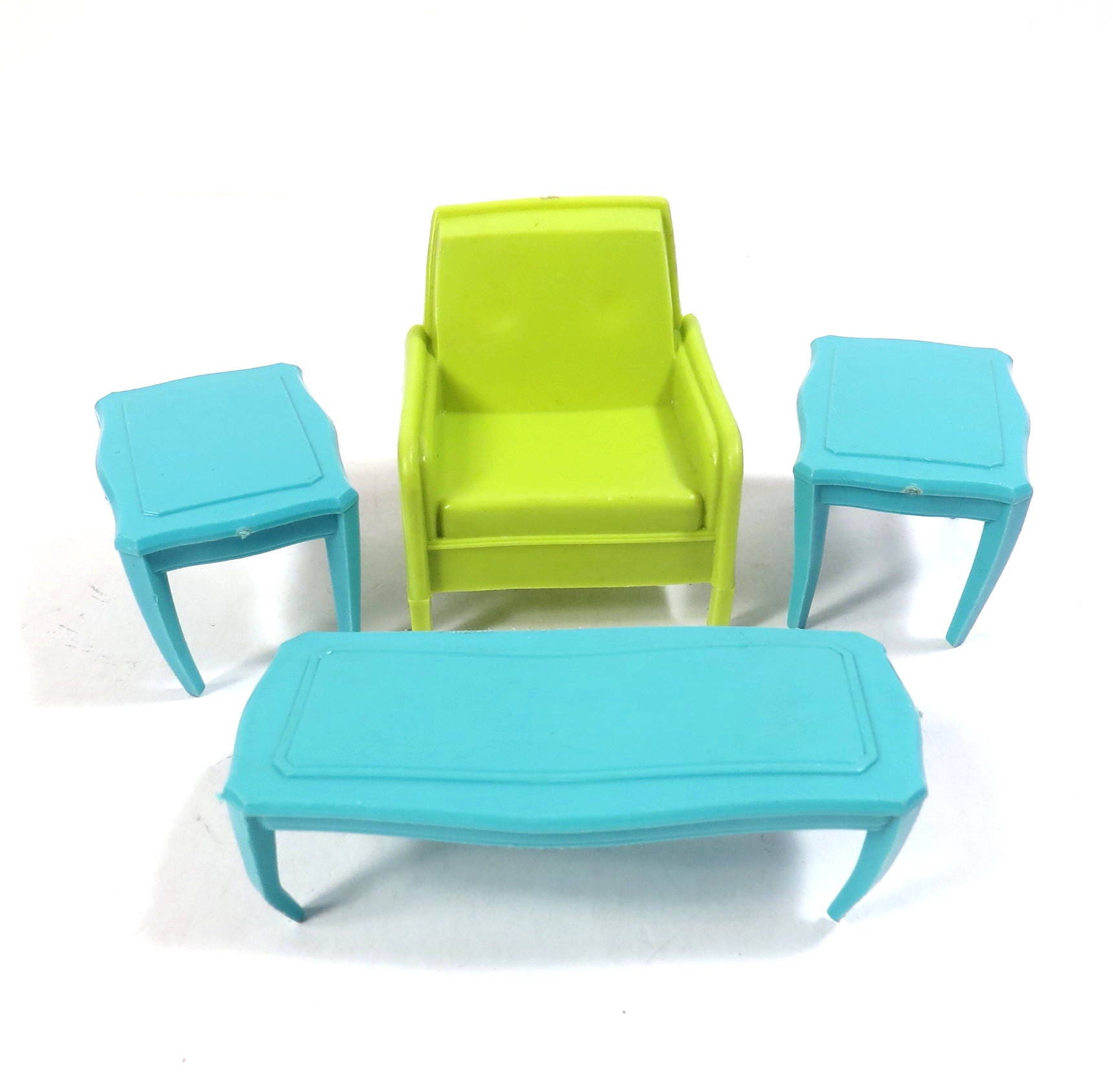 MPC Living Room Set Dollhouse Furniture Vintage 1960s Plastic