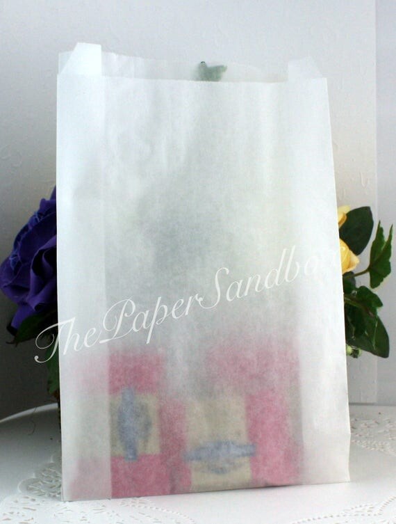 25 Wax Paper Bags Food Safe Bags 6x2x9