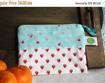 On Sale Zippered Reusable Snack Sack, Half Size - 7.5" x 5"- EcoFriendly, Machine Washable