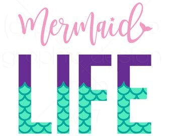Download Mermaid life svg | Etsy