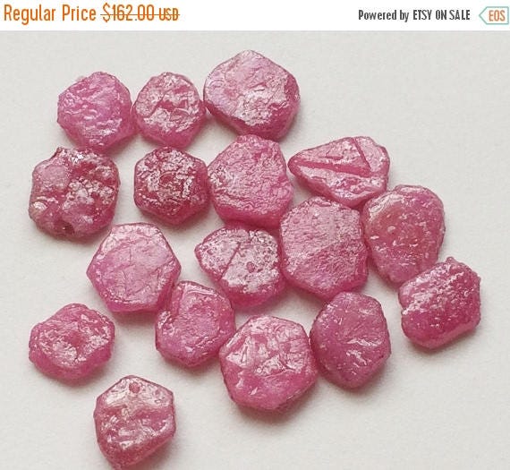 ON SALE 50% WHOLESALE 10 Pcs Ruby Rough Ruby Stones Rough