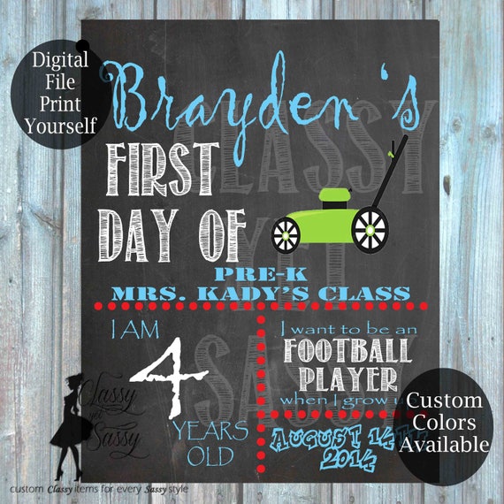 First Day Of School Chalkboard Sign 164