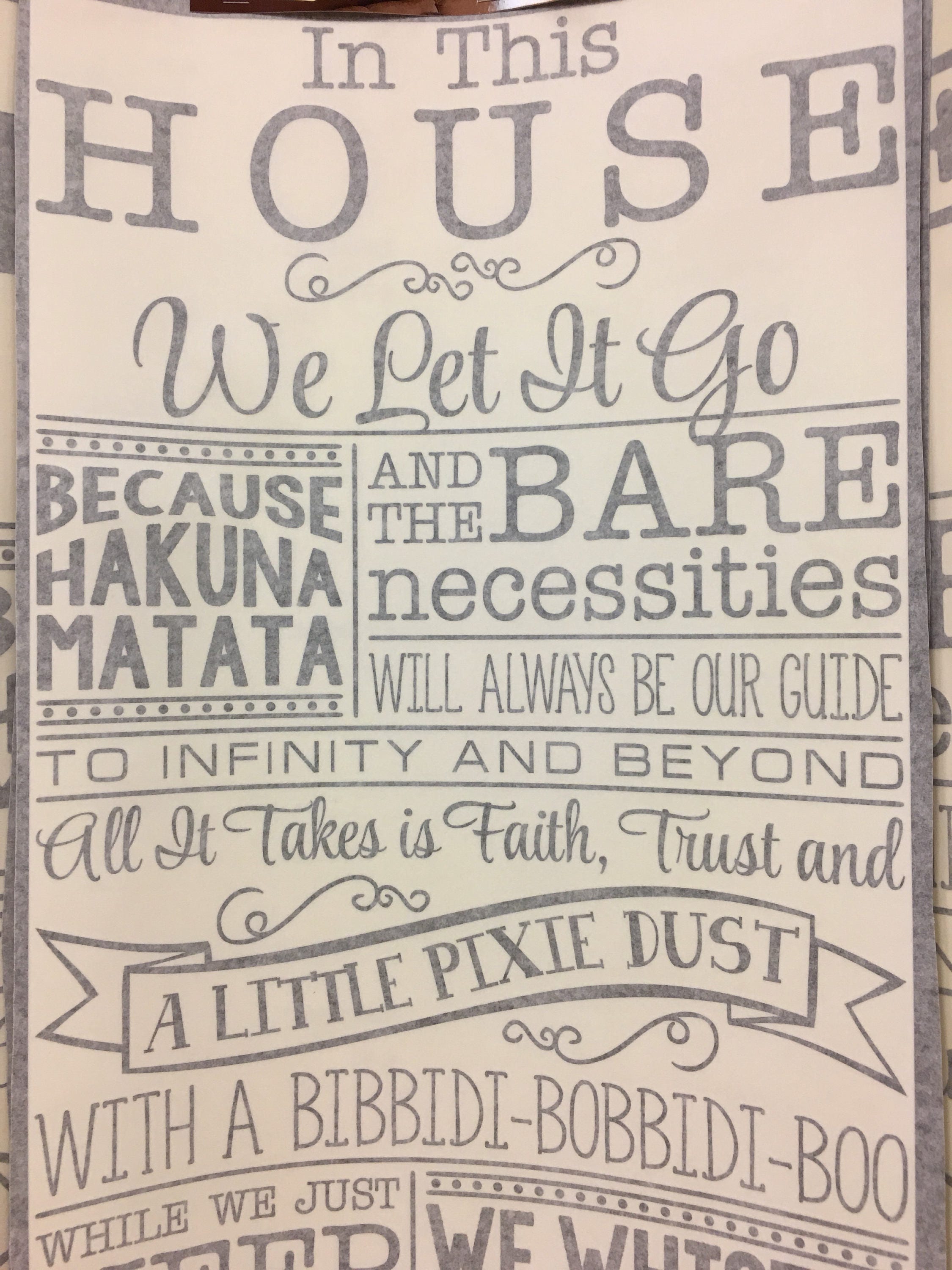 We Do Disney / Disney wall decal BM544 quote wall decal vinyl