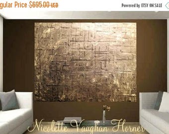SALE ABSTRACT 48"x48"x 1.5"deep Modern abstract art,Original comtemporary Grays,silver,lots of texture ready to hang by Nicolette Vaughan H