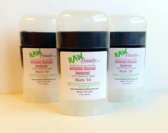 Activated Charcoal and Clay Deodorant Aluminum Free Natural Body by RAW Beauty LLC