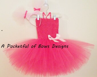 Troll Costume with Troll Hair Headband, Pink Troll Halloween Costume