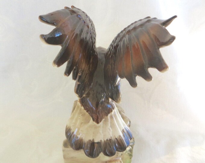 Howard Holt Eagle Figurine, Vintage Howard Holt 1959. American Bald Eagle Figure, Mens Desk Accessory, Fathers Day Gift