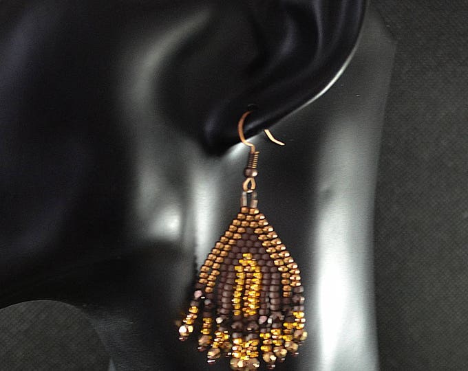 ethnic earrings, boho earrings, beaded earrings, native beaded, fringe earrings, tassel earrings, seed bead earrings, earrings native