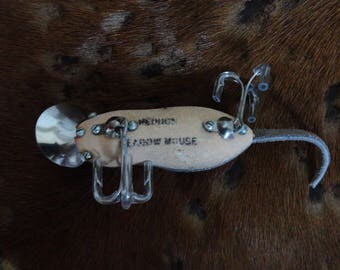 Vintage Heddon Meadow Mouse Fishing Lure, Father's Day Gift! Collectible