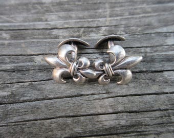 Fleur de Lis Sterling Silver Cuff Links