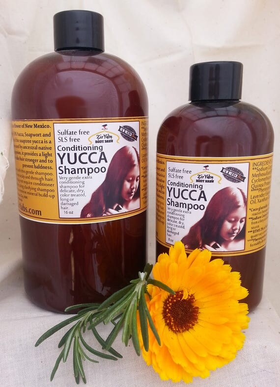 Yucca Shampoo 8 oz Soapwort Shampoo Soap Nut Shampoo