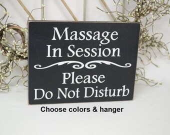 Printable In session sign Shhh Massage in session DIY spa