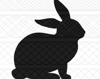Bunny SVG, PNG, and STUDIO3 Cut Files for Silhouette Cameo/Portrait and Cricut Explore DIY Craft Cutters