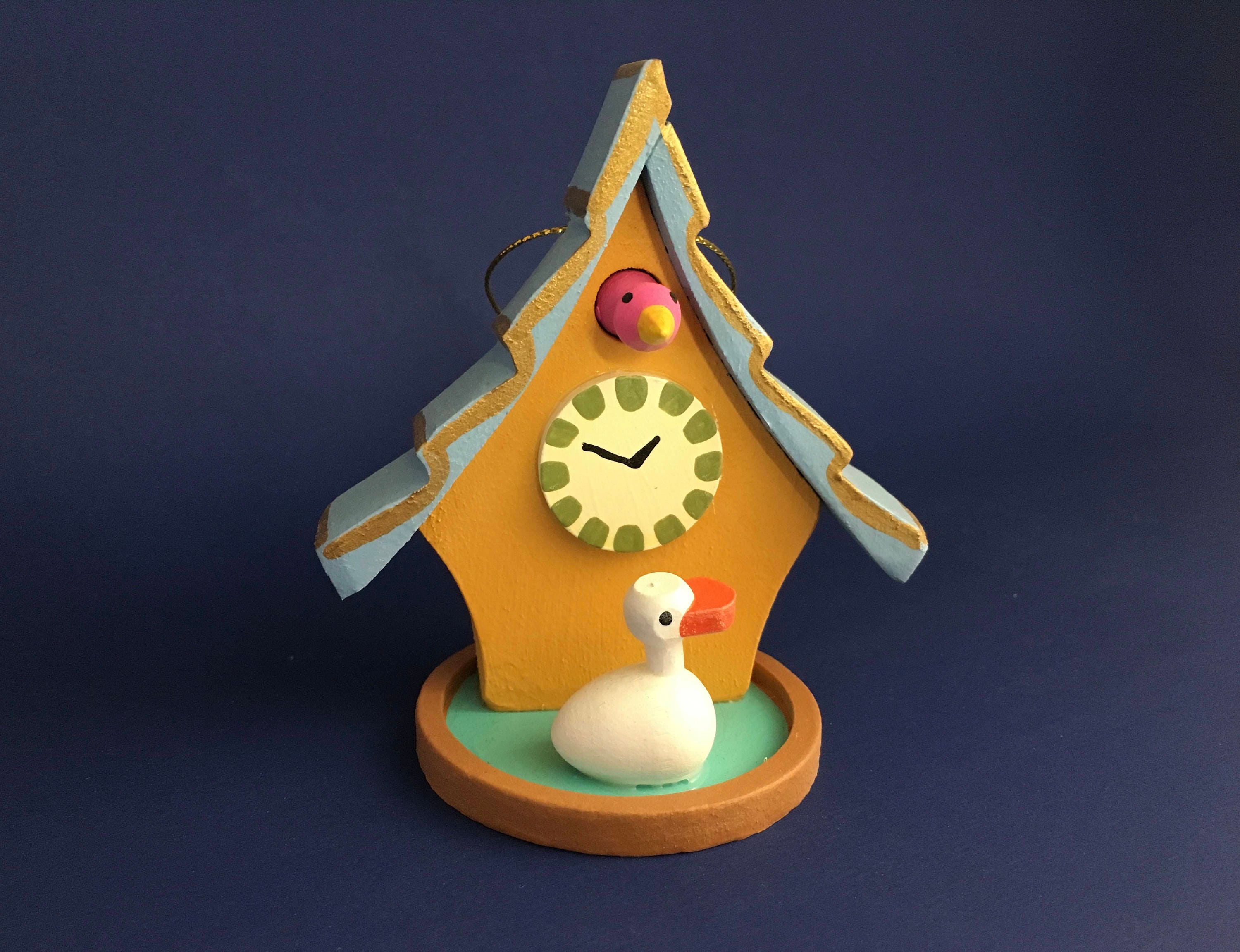 Duck Pond Cuckoo Clock Christmas ornament