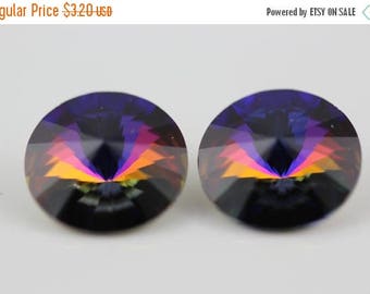 10% OFF 2 ~Crystal Volcano, Swarovski Rivoli Stones (1122) 14mm (D-5D)